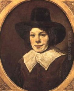 Portrait Of A Young Boy With A Hat And A Lace Collar by Frans Hals
