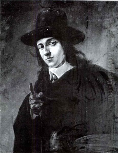 Portrait Of A Young Man Dressed In Black - view 1