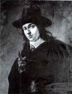 Portrait Of A Young Man Dressed In Black by Frans Hals