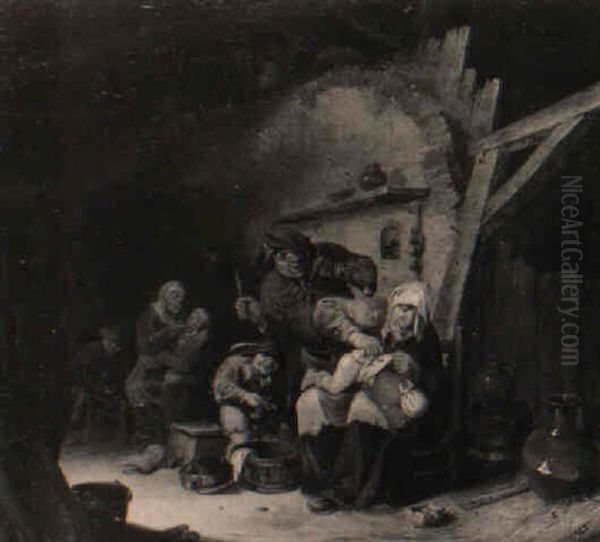 Interieur Mit Einer Bauernfamilie - view 1