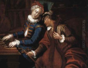 La Lecon De Chant by Johannes Fransz Hals