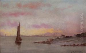 Sailing Along The Shore by William Formby Halsall