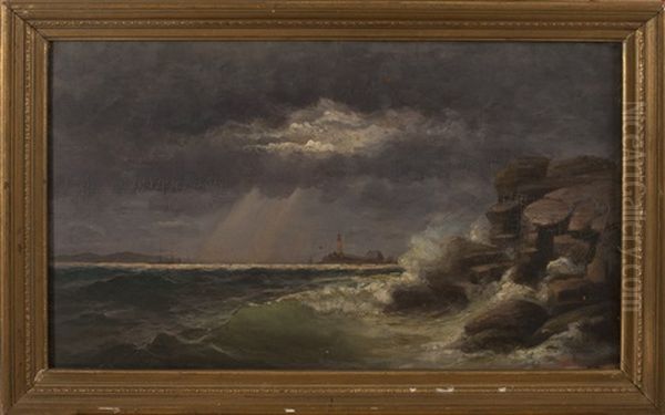 Stormy Coast Off Boston Light - view 1