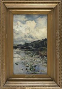 On The Ouse: Water Lilies And Rushes