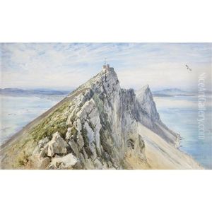 A View Of Gibraltar (the Rock Of Gibraltar) by Keeley Halswelle