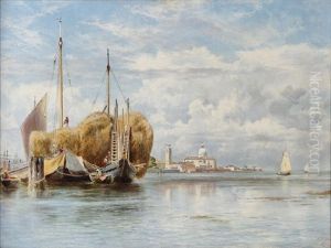 Hay Barges, Venice by Keeley Halswelle