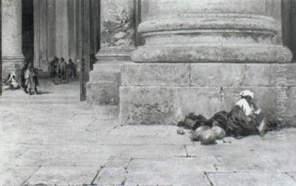 Outside St. Peter's Rome - view 1