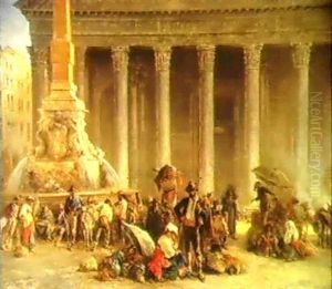 The Quack Docktor Of The Piazza Rotondoa, Rome by Keeley Halswelle