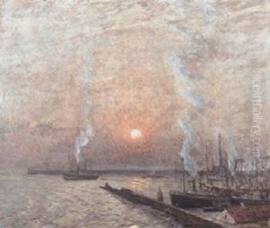 Im Aussenhafen Von Genua