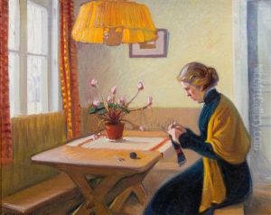 The Artist's Wife by Vaeinoe Haemaelaeinen