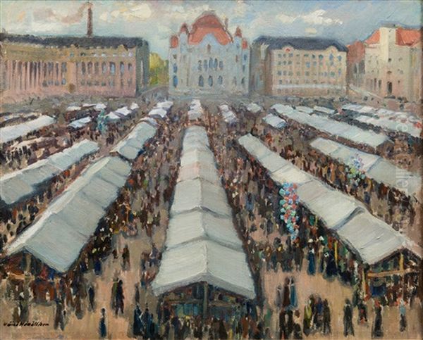 Fair By The Railway Square In Helsinki - view 1