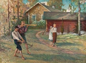 Boys At Play by Vaeinoe Haemaelaeinen