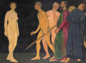 Standing Figures by Hermann (Gustav H.) Hamann