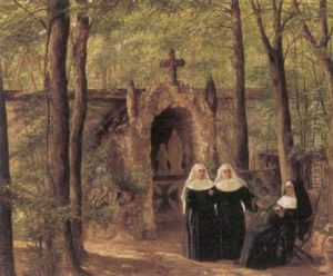 Fra En Klosterhave I St. Germain by Julie Caroline Hamann