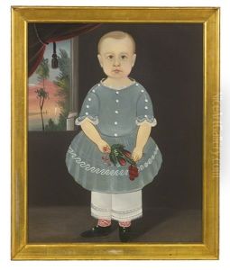 Young Boy In Grey With Flowers Young Boy In Grey With Flowers