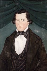 Portrait Of One-eyed Man by Sturtevant J. Hamblen