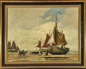 Heimkehrende Fischerboote by Wilhelm Hambuechen