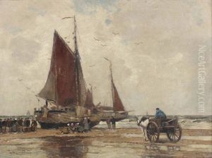 Nach Dem Fischfang by Wilhelm Hambuechen