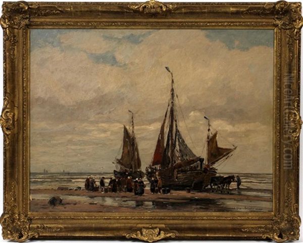 Sailboats At Beach - view 1