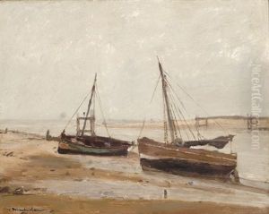 The Ijzer With Two Boats The Ijzer With Two Boats