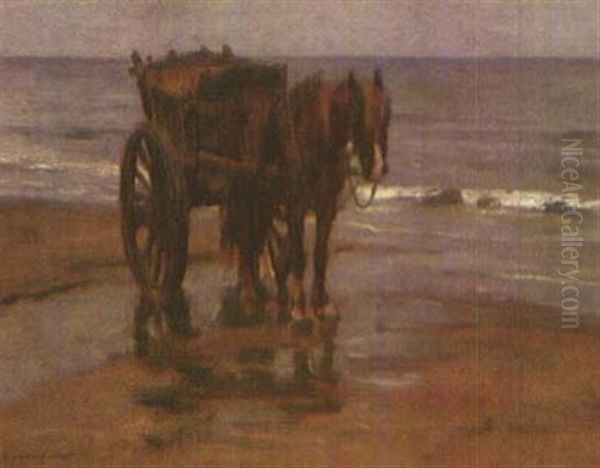Pferdegespann Am Fischerstrand - view 1