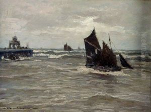 Heimkehrende Kustensegler Vor Der Mole