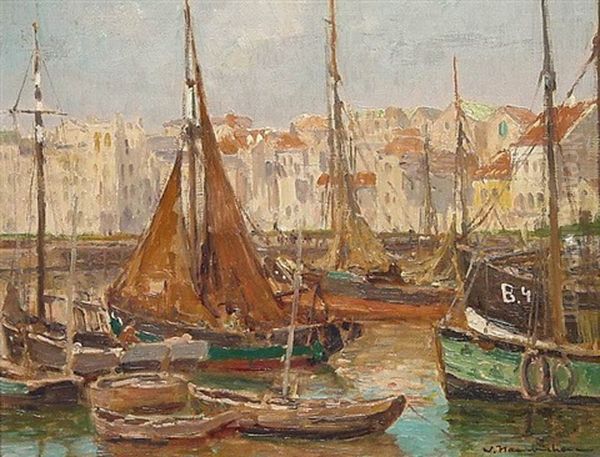Im Hafen Einer Franzosischen Stadt - view 1