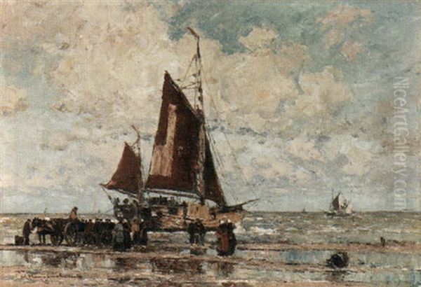 Fishing Boat On A Beach - view 1