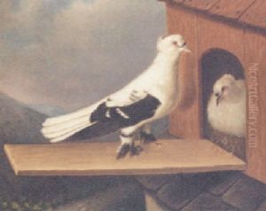 Nesting Pigeons by Julius Hamburger
