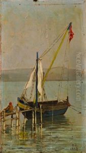 Eskihisar'dan Manzara by Osman Hamdi Bey
