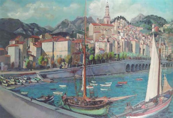 The Harbour Of Menton - view 1