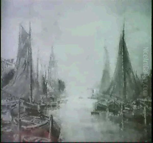 Hollandische Stadt An Der Zuiderzee - view 1
