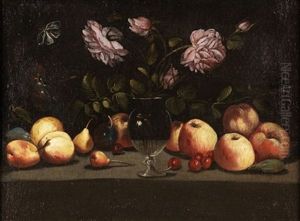 Jarron Con Flores Y Frutas by Juan Van Der Hamen Y Leon