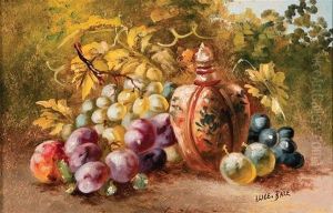 Still Life With Fruit And Bottle by Alice Marian Ellen Bale