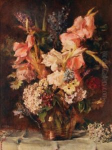 Still Life Of Flowers by Alice Marian Ellen Bale