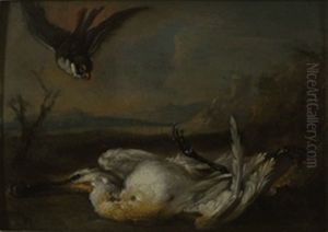 Jagdstuck Mit Loffelreiher Jagdstuck Mit Loffelreiher