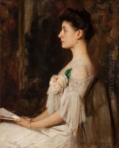 Portrait Of Edith Wayne (seated Lady In Profile) - view 1