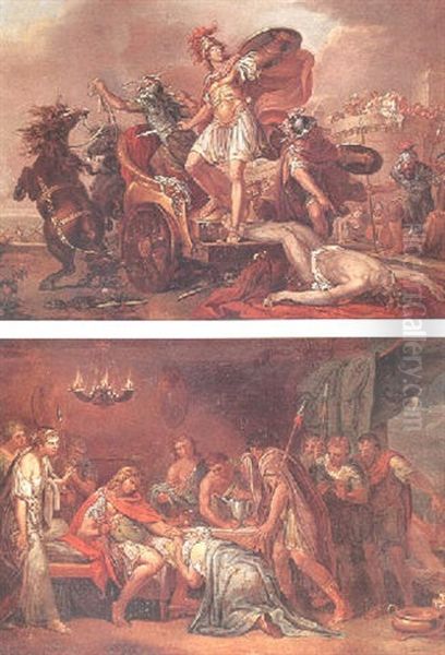 Hektor Slapas Efter Achilles Vagn - view 1