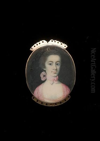A Lady, Wearing Pink Open-robe - view 1