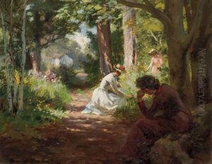 Ladies Gathering Flowers