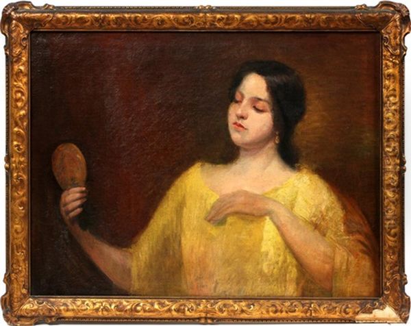 Girl With Mirror - view 1