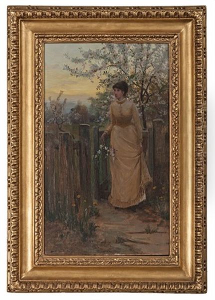Portrait Of A Girl In Garden - view 1