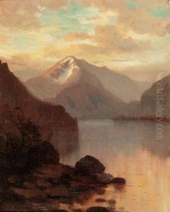 Sunset In The Rocky Mountains by Hamilton Hamilton
