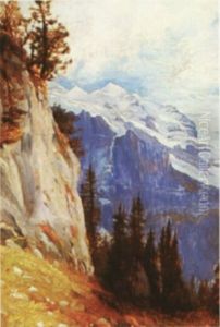California Snow Covered Peak by Hamilton Hamilton