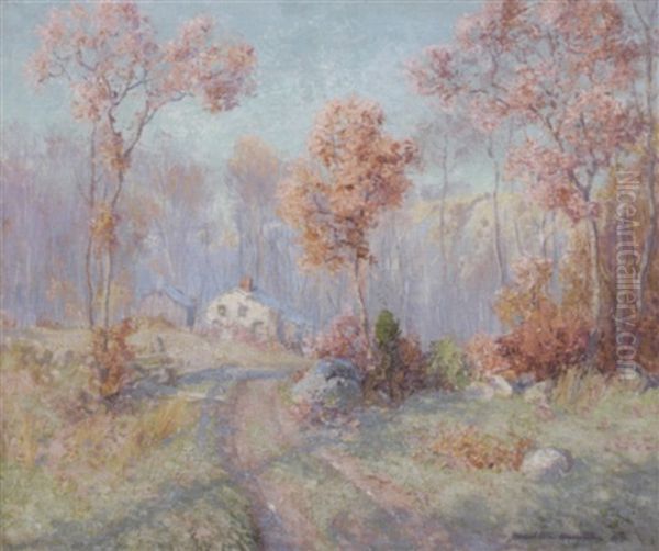 Sunlit Connecticut Landscape - view 1