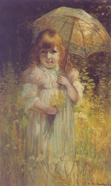 Little Girl With Parasol (one Of The Artist's Daughters) - view 1