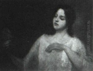Young Girl Looking In Mirror by Hamilton Hamilton