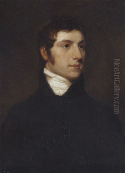 Portrait Of A Gentleman (robert La Touche?) In A Black Coat - view 1