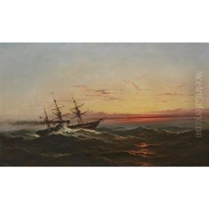 Sunset At Sea