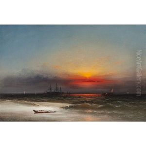 Coastal Scene At Sunset